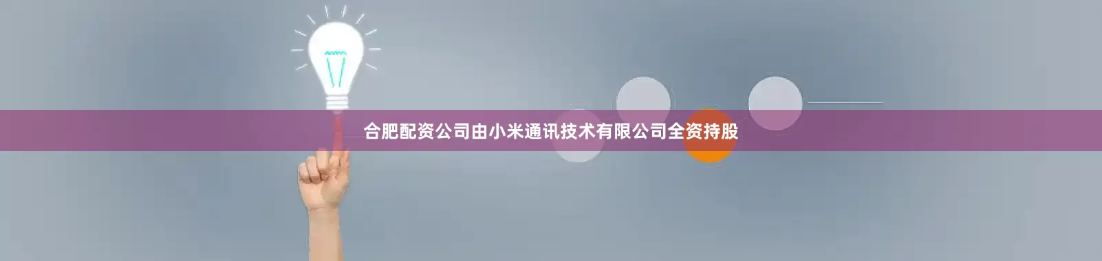 合肥配资公司由小米通讯技术有限公司全资持股